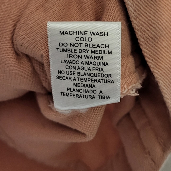 Love Tree Women's Pink Distressed Denim Vest Size Small EUC - Picture 11 of 11